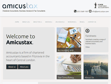 Tablet Screenshot of amicustax.com